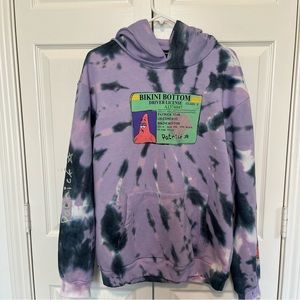 Nickelodeon SpongeBob SquarePants Patrick Star Tie Dye Hooded Sweatshirt